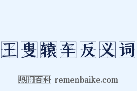 王叟辕车反义词是什么意思的图片